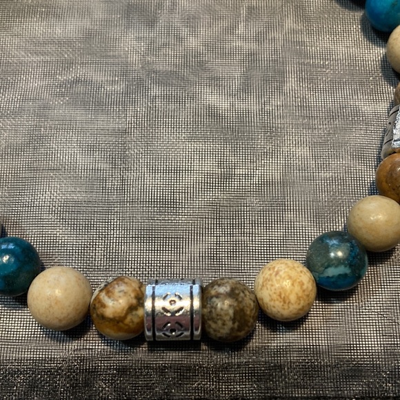 Natural Stone Men’s Stack Bracelet Set - Picture 3 of 7